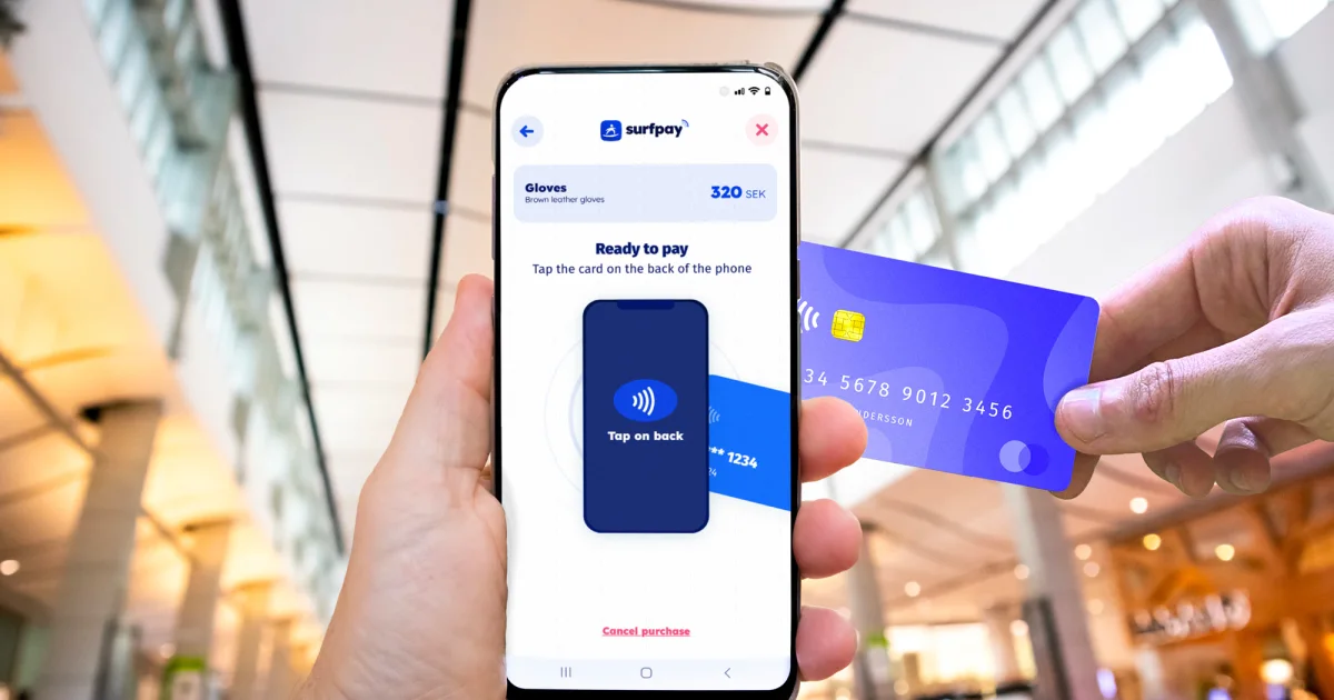 Så här använder du Surfpay för att ta betalt med kort på mobilen