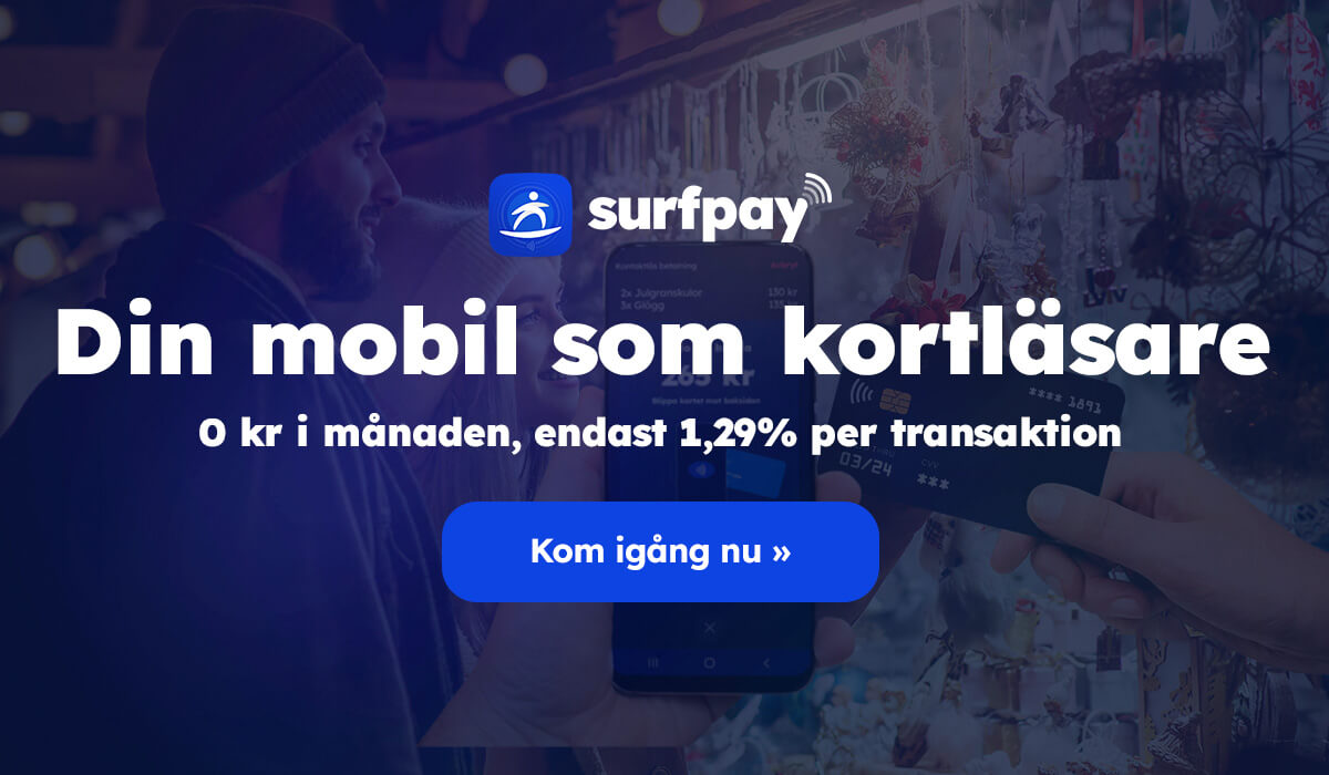 Så tar du betalt med kort på julmarknaden